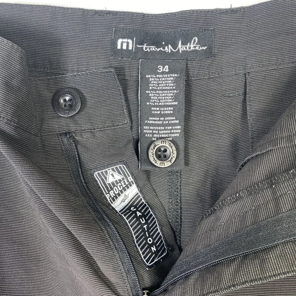 Travis Matthew Shorts Mens Size 34 Gray Chino Golf Lightweight Performance